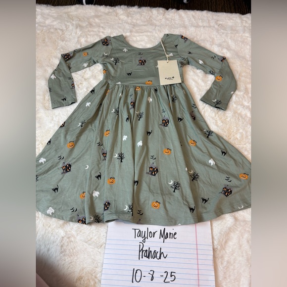 Kyte BABY Other - Kyte baby spooky long sleeve Halloween twirl Dress size 4T NWT